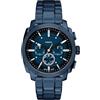Fossil Machine Uomo Orologio 44MM in acciaio inossidabile blu, FS6167