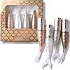 Beauty Searcher Set di eyeliner liquidi glitterati a 4 colori, eyeliner a sirena con diamante metallico scintillante, set di trucco per occhi colorato scintillante impermeabile di lunga durata