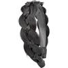 BOBIYA fascia per capelli intrecciati con treccia dentata fascia per capelli con denti larghezza intrecciato fascia per capelli (marrone scuro, taglia libera)
