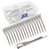 JOYOYO 40 Pezzi Fermagli per Capelli Professionali per lo Styling Della Sezione Antiscivolo e Senza Tracce, Pinze per Capelli Clip di Anatra Bill di Capelli