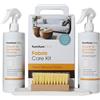 Furniture Clinic Kit per la Cura/Include: 500 ml Detergente, 500 ml Protettore, panno in microfibra e spazzola per la pulizia per l'uso su abbigliamento, moquette, tappezzeria