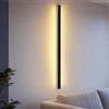 ZMH Applique LED per interni - 100 cm Moderna Nera Illuminazione a parete Corridoio 34 W Up Down Bianco caldo Lampada da corridoio Lampada da salotto per vano scale Camera dei bambini
