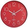 Taodyans Moderno Orologio da Parete Silenzioso Orologio da Cucina Quarzo da 30 cm (Rosso)