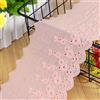 Duories - Nastro di pizzo da 1,8 metri, largo 11 cm, in cotone, ideale per ricami, decorazioni in stile vintage, per fai da te, cucito, matrimoni, artigianato, decorazioni, colore rosa