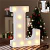 Ledido Luci a LED con lettere alfabeto, lettere luminose a LED con luce bianca calda e fredda, luci a LED, decorazione per feste di compleanno, matrimonio, cameretta dei bambini, lettere L