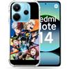 Cokitec Custodia rinforzata per Xiaomi Redmi Note 14 4G Manga My Hero Academia, colore: Nero