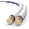 PureLink SP001-100 Cavo per diffusori 2x1,5 mm² (filo 99,9% OFC rame pieno 0,10 mm) Cavo per diffusore HiFi da 100 m, bianco