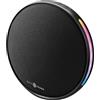 Music Sound altoparlante Bluetooth portatile Vora con una potenza di 10 W, luci RGB sincronizzate al ritmo della musica e un'autonomia di 6 ore, nero