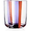 Ichendorf Milano Tumbler, Lilla e Arancione U, Collezione Gesti, 35 cl, Vetro Soffiato a Bocca, Rifinito a Mano