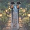 BOLD Julian - Spiedino solare a LED, 2 pezzi (1600 - 1800 K, IP44, resistente agli spruzzi, 8 ore di utilizzo, 6 ore di ricarica solare, 1 interruttore on/off), colore nero opaco