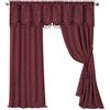 Elrene Home Fashions Mia - Tenda oscurante per finestra, motivo jacquard, 132 x 213 cm, 1 pannello, colore: rosso