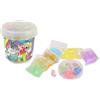 FLYPOP'S - Barattolo 5 slime con decorazione - POP - 031099 - Multicolore - Giocattolo per bambini - Creatività - Attività manuali - Regalo - Texture - Hobby creativo - Dai 6 anni
