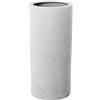 DRW Portaombrelli rotondo in ceramica in beige sabbia 50x25x25 cm