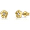 Orecchini In Oro 18kt Per Neonata, Bambina E Donna: Artiglio A 4 Stanghette (2-6mm)