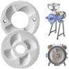 VEVOR Dischi di Macinazione di Ricambio Set di Disco 2 pezzi di Ricambio per Mulino Elettrico per Cereali GM-002 Piastra in Marmo 14x14 cm di Macinazione a Secco e Umido per Mais Creali Spezie