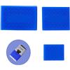 NICENEEDED 3 Pz Blu Antiscivolo Clipper Grip, Fasce per Tagliacapelli Professionali per Barbiere per Uomo e Donna, Manicotto Da Barbiere Resistente Al Calore per Tagliacapelli