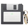 elago Custodia Floppy Disk compatibile con Airpods 3a Generazione Cover Case, Moschettone Incluso, Resistente Agli Urti, Protezione Completa, Supporto Ricarica Wireless (Grigio Scuro)