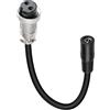 YANBORONSN YANBOSONSN DC 5,5 * 2,1mm a GX-16 Cavo di Alimentazione a 2 Pin, DC 5521 Femmina a GX-16 Femmina Cavo di Prolunga per Luci a Led, Ricarica Drone, fai da te e Uso Industriale (0,25m / 9ft)
