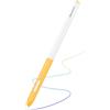 MoKo per Apple Pencil Pro Custodia, Apple Pencil 2a Gen. Custodia in silicone, Cover Protettiva Trasparente Custodia Compatibile solo con iPad Pencil Pro e 2a Gen., Retrò Giallo