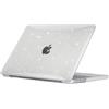 EooCoo Cover compatibile con MacBook Pro 14 Pollici 2026 2025-2023 2021 Pro Max M5 A3434 M4 A3112 A3185 A3401 M3 A2918 A2992 M2 A2779 M1 A2442, Custodia Rigido Liscia Lucida- Scintillante Trasparente