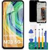 SRJTEK per Samsung Galaxy M23 5G Schermo LCD per Samsung M23 Schermo di Ricambio M236 Display LCD SM-M236B Touch Digitizer Assembly SM-M236B/DS Kit di Parti di Riparazione (Nero)