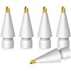 MMOBIEL Punte per Matita in Metallo da 2,0mm Compatibili con Apple Pencil di 1a e 2a Generazione - 5 Pezzi di Ricambio Compatibili con Apple Pencil - iPencil Punte in Metallo - Bianco