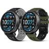 WindRen 2 Pezzi Cinturino Compatibile con Redmi Watch 5 Active/5 Lite/Amazfit Balance/Balance 2,Cinturino di Ricambio Silicone per Amazfit Active Max/Amazfit Cheetah/Cheetah Pro,Sportivo, Impermeabile