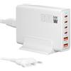 Sefitopher Caricatore USB C da 200 W, PD 100 W, ricarica rapida a 6 porte, caricatore GaN-III, alimentatori compatibili con MacBook Pro/Air, Dell XPS, iPhone 15/16/14/Pro, Samsung, Xiaomi, iPads, Steam Deck