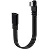 YINGAYOU Cavo USB C Maschio Femmina Piatta Prolunga USB C Maschio Femmina Piatto 480 Mbit/s 100W 12V 5A per Cellulare Smartphone Tablet Dispositivo (Sinistra e Destra, 50 cm)