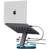 Spigen ArcDock Supporto PC Portatile Hub 6-in-1, Docking Station [Cavo incluso] HDMI 4K60Hz, USB-C & A 3.0 Compatibile con Laptop & Tablet Fino a 15.6, MacBook iPad Pro Air Neo A16 M2 M3 M4 M5