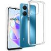 REY Cover in Gel TPU Trasparente per Honor X7a, Ultra Sottile 0,33 mm, Morbido Flessibile, Custodia Silicone