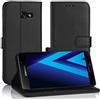 Simpeak Compatibile per Cover Samsung Galaxy A3 2017 in Pelle Portafoglio con Supporto,Nero