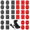 KSJEHW 34 Pezzi Attacchi Adesivi Casco Supporti Curvi Piatti Fibbie Vite Accessori Compatibile con GoPro Hero 12 11 10 Max 9 8 7 6 5 Session AKASO DJI Osmo Telecamere d'azione