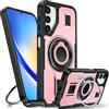 Tuvror Cover per Samsung Galaxy A24 5G /4G con Supporto. [Anello rotante a 360° e Supporto]. Cover protettiva antiurto per Samsung A24, Rosa