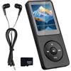 Synclum Lettore MP3 Bluetooth 5.3 64GB con Altoparlante, Autonomia 70H, Schermo 1,8", MP4 Bluetooth Leggero, Lettore MP3 Bluetooth per Bambini Sport HiFi senza Perdita, Scheda TF 64GB