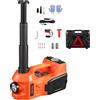 VEVOR cric elettrico 5 t a forbice con pompa incorporata, kit di cambio pneumatici regolabile da 12 V con martello sicuro e luce LED, set di cric portatili per camion berlina SUV