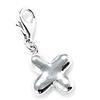Xenox Charm da donna, modello Charm_X, argento, 1 cm, argento