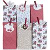 PaPIerDraCHeN 12 sacchetti regalo di Pasqua stampati - Acquerello - Idea regalo - con clip in legno e 2 fogli di etichette fustellate in oro rosa - Nido di Pasqua per l'artigianato e i regali - Set 11