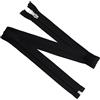 Aerzetix - Set di 7 Cerniere Lampo a Spirale N°5 70cm separabili con cursore Decorativo | Colore Nero | per progetti di Abbigliamento Tessili Cucito Personalizzato