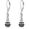 YFN Orecchini sportivi e musicali, in argento Sterling, per amanti dello sport, gioielli da donna e uomo, Normal, Argento sterling, Nessuna pietra preziosa
