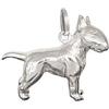 CLEVER SCHMUCK-SET ciondolo 3d Bull Terrier 19 X 25 tangibile e lucido in argento 925