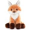 WEIGEDU - Peluche a forma di volpe con coda grande e morbida, ideale come regalo di compleanno per bambini e bambine, 33 cm