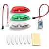 HERCHR Luce Auto RC, 3pcs LED Flash LED Wireless Light per Aircraft Aletta RC Aircrision Avvertenza Lampeggiante per droni Helicopter Airplane Rcboat