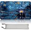 MilkPlaymat MTG Tappetino da gioco Premium XXL (60 x 35 cm), design fantasy ad alta risoluzione, tappetino in gomma antiscivolo per TCG/CCG/MTG (con zona, mtg50-6)