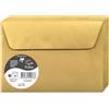 Clairefontaine 50086C - Pacco da 20 Buste autoadesive - Formato C6 (11,4x16,2cm) - 120g/m² - Colore Oro -Inviti Eventi e Corrispondenza - Gamma Pollen - Carta Premium Liscia
