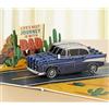 CUT POPUP.COM CUTPOPUPAuto d'epoca Biglietto Auguri Compleanno, Biglietto Festa del Papà 3D, Biglietto Compleanno, Biglietto Papà Per Uomini, Ragazzo, Marito, Lui (Classic Car) US8-SD239IT