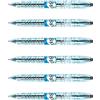 Pilot - Set di 6 penne a sfera retrattile, inchiostro gel B2P, punta media, colore: Nero