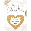 Joli Coon Biglietti gratta e vinci di Natale, Merry Christmas | Carta design 350g, finitura UV a rilievo, cartoleria premium