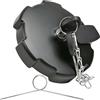 ZXBBTZ Tappo serbatoio bloccabile 80 mm per MAN TGA TGX TGS Mercedes Actros Atego Volvo DAF, tappo carburante con 2 chiavi, gancio, catena, ricambio per camion, veicoli commerciali, nero