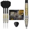 Target Darts Target Japan Black Marque Warrior Freccette con punta in acciaio e Kflex, 23G/25G | Set di freccette con 90% in tungsteno, piume K-Flex e aste n. 6, punte Nano Swiss, giocatore Lee Tae Kyung